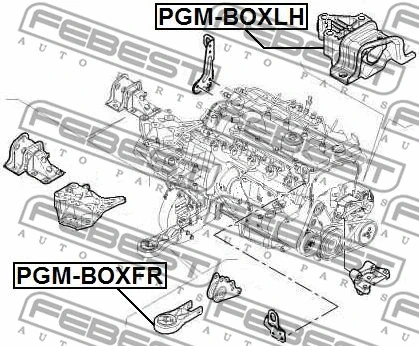 PGM-BOXFR FEBEST Подвеска, двигатель (фото 2)