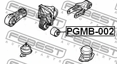 PGMB-002 FEBEST Подвеска, двигатель (фото 2)