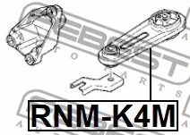 RNM-K4M FEBEST Подвеска, двигатель (фото 2)