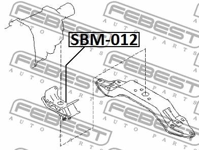 SBM-012 FEBEST Подвеска, двигатель (фото 2)