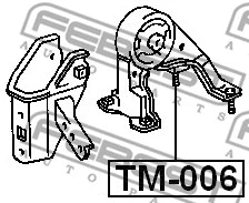 TM-006 FEBEST Подвеска, двигатель (фото 2)