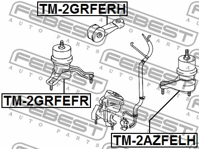 TM-2GRFERH FEBEST Подвеска, двигатель (фото 2)