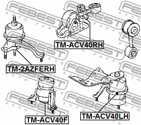 TM-ACV40LH FEBEST Подвеска, двигатель (фото 2)
