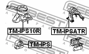 TM-IPS FEBEST Подвеска, двигатель (фото 2)