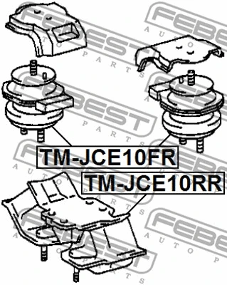 TM-JCE10FR FEBEST Подвеска, двигатель (фото 2)