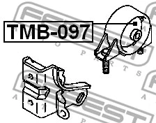 TMB-097 FEBEST Подвеска, двигатель (фото 2)