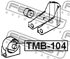 TMB-104 FEBEST Подвеска, двигатель (фото 2)