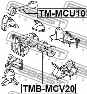 TMB-MCV20 FEBEST Подвеска, двигатель (фото 2)
