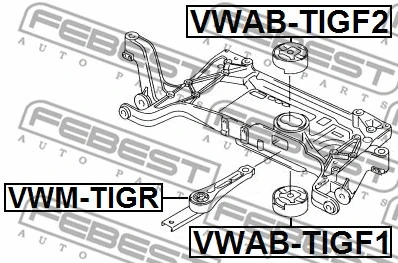 VWM-TIGR FEBEST Подвеска, двигатель (фото 1)