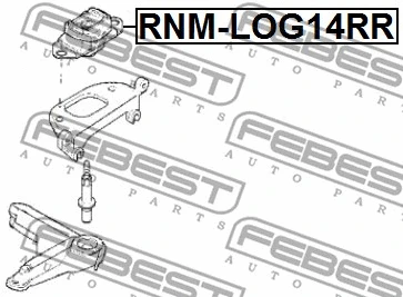 RNM-LOG14RR FEBEST Подвеска, механическая коробка передач (фото 2)