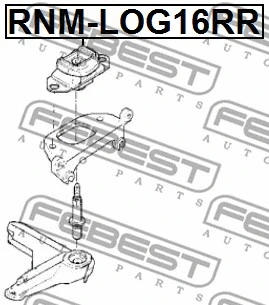 RNM-LOG16RR FEBEST Подвеска, механическая коробка передач (фото 2)