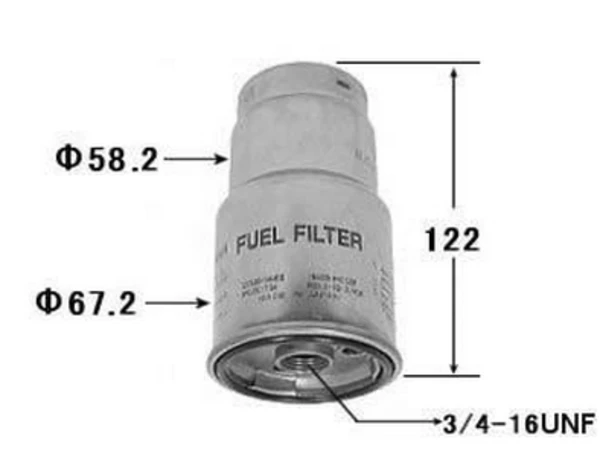 FC184 VIC Fc-184 фильтр топливный2c#,3c#,2lte,5l,1kzte '96- (фото 1)