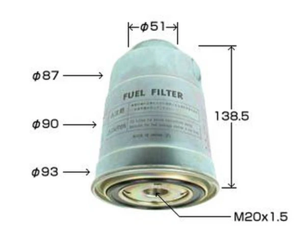 FC409 VIC Fc-409 фильтр топливный isuzu elf 4hk1 99- (фото 1)