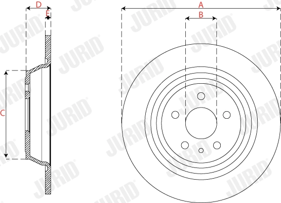 563301JC JURID Тормозной диск (фото 3)