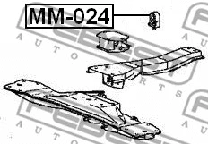 MM-024 FEBEST Подвеска, раздаточная коробка (фото 2)