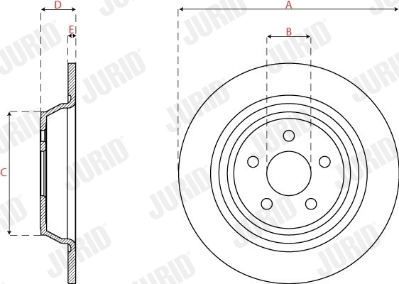 563318JC-1 JURID Тормозной диск (фото 2)