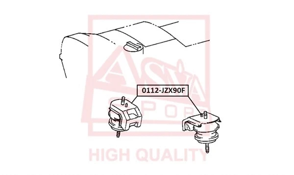 0112-JZX90F ASVA Подвеска, двигатель (фото 1)