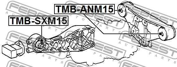 TMB-ANM15 FEBEST Опора, дифференциал (фото 2)