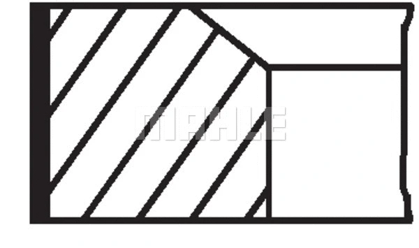 001 RS 00111 0N0 KNECHT/MAHLE Комплект поршневых колец (фото 3)