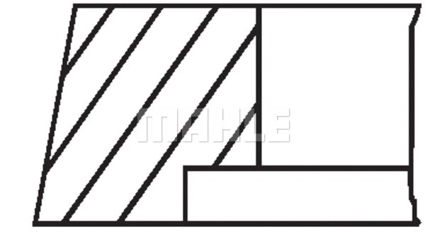 008 05 V0 KNECHT/MAHLE Комплект поршневых колец (фото 2)