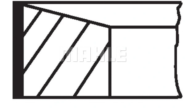 021 RS 00113 0N0 KNECHT/MAHLE Комплект поршневых колец (фото 2)