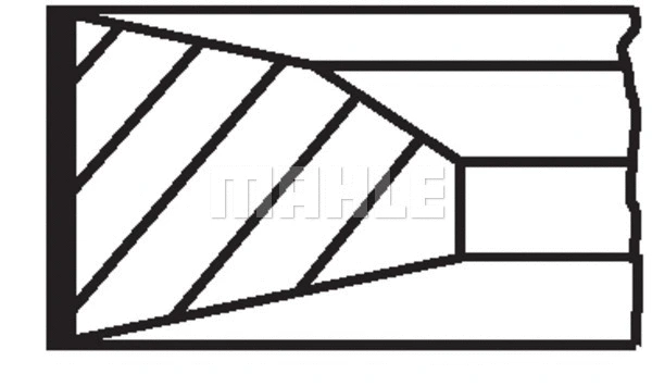 213 RS 10010 0N0 KNECHT/MAHLE Комплект поршневых колец (фото 3)