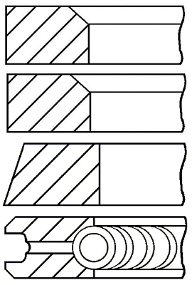 08-399500-10 GOETZE Комплект поршневых колец (фото 1)