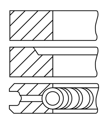 08-407100-20 GOETZE Комплект поршневых колец (фото 2)