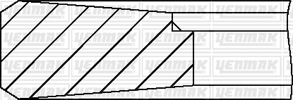 91-09086-000 YENMAK Комплект поршневых колец (фото 3)