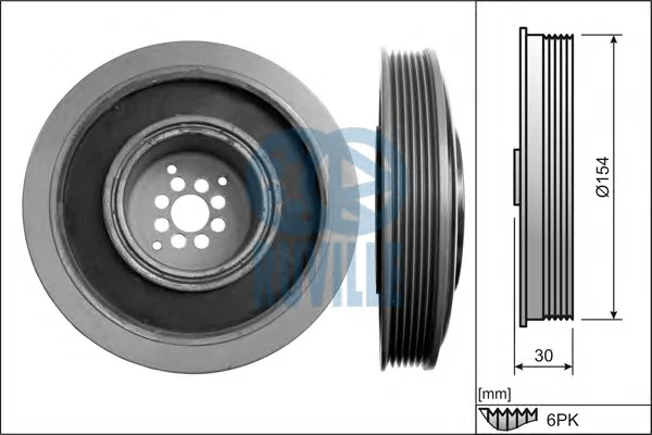 515407 RUVILLE Шкив коленвала (фото 1)