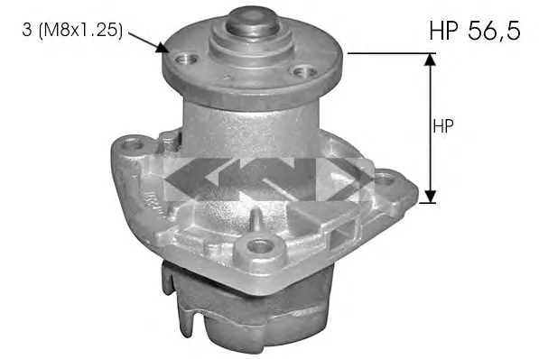 60145 GKN SPIDAN/LOEBRO Водяной насос (помпа) (фото 1)