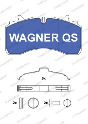 2916204950 WAGNER Комплект тормозных колодок, дисковый тормоз (фото 2)