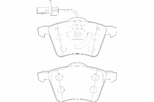 WBP23034A WAGNER Комплект тормозных колодок, дисковый тормоз (фото 2)