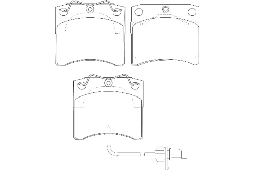 WBP20651A WAGNER Комплект тормозных колодок, дисковый тормоз (фото 2)
