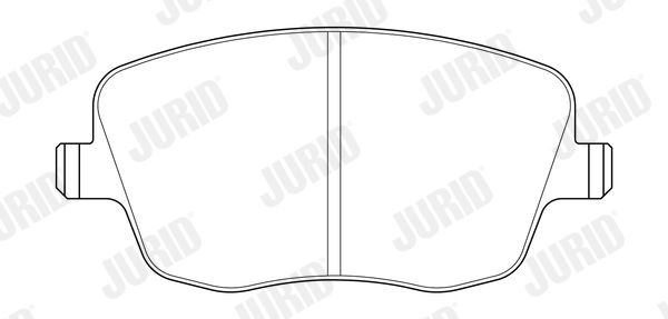 573101J JURID Комплект тормозных колодок, дисковый тормоз (фото 3)