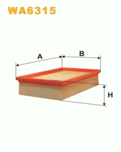 WA6315 WIX Воздушный фильтр (фото 2)