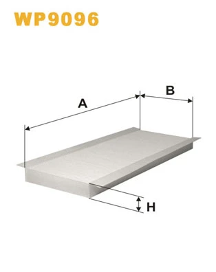 WP9096 WIX Фильтр, воздух во внутренном пространстве (фото 3)