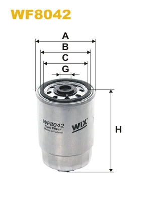 WF8042 WIX Топливный фильтр (фото 3)