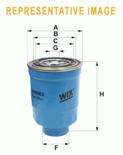 WF8061 WIX Топливный фильтр (фото 2)
