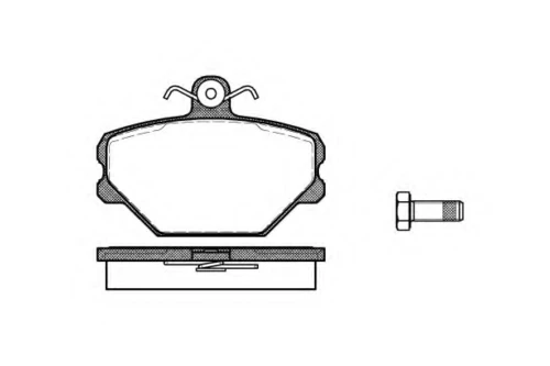 P3643.00 WOKING Комплект тормозных колодок, дисковый тормоз (фото 2)
