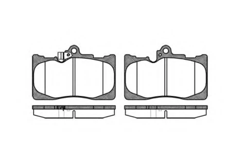 P10803.02 WOKING Комплект тормозных колодок, дисковый тормоз (фото 2)