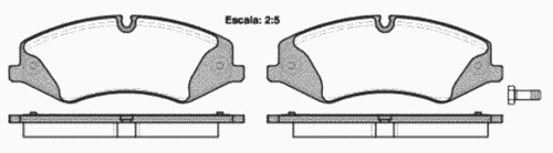 P15093.00 WOKING Комплект тормозных колодок, дисковый тормоз (фото 2)