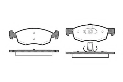 P0723.30 WOKING Комплект тормозных колодок, дисковый тормоз (фото 2)