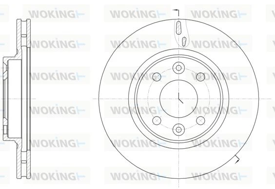 D61535.10 WOKING Тормозной диск (фото 2)