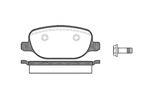 P9783.00 WOKING Комплект тормозных колодок, дисковый тормоз (фото 2)