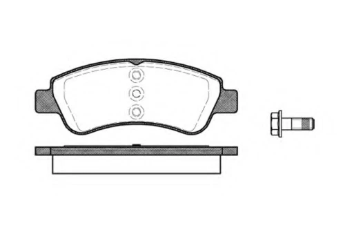 P9403.20 WOKING Комплект тормозных колодок, дисковый тормоз (фото 2)