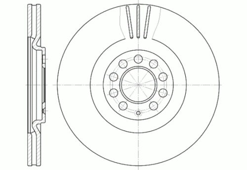 D6597.10 WOKING Тормозной диск (фото 2)