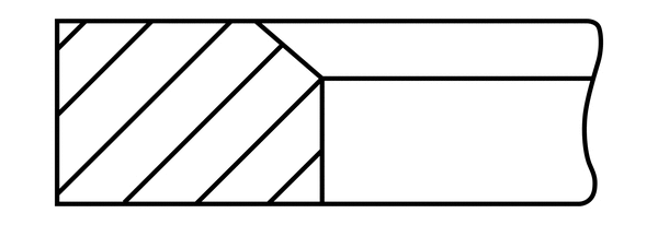1.2mm 001IF CR P ST GOETZE Поршневое кольцо (фото 1)