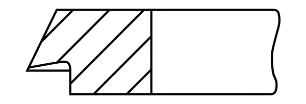 1.75mm 026 P F12/F14 GOETZE Поршневое кольцо (фото 1)