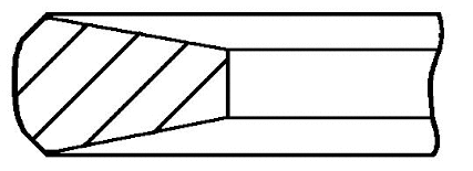 1.95mm 008 CK ST GOETZE Поршневое кольцо (фото 1)